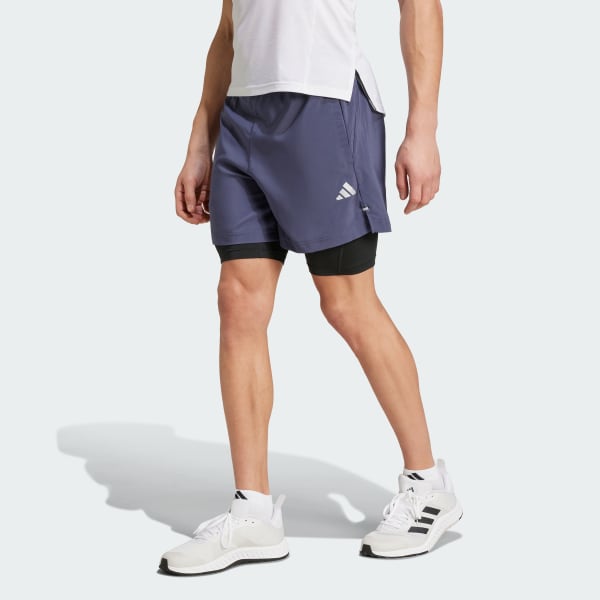Blau Gym+ Training 2-in-1 Shorts