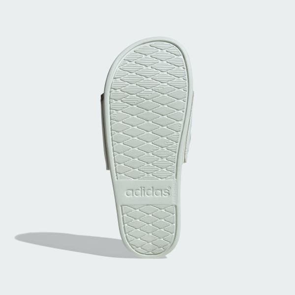 Adidas cloudfoam slides top green
