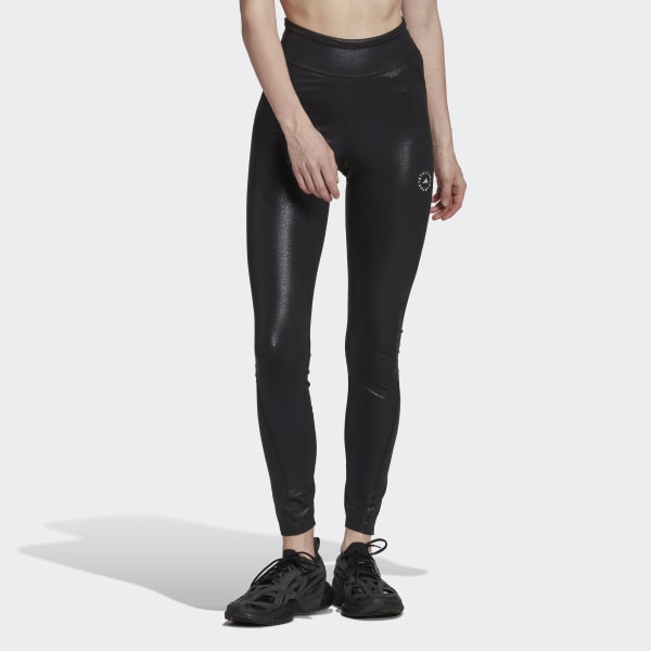 Black adidas by Stella McCartney Shiny Training Leggings JKK84