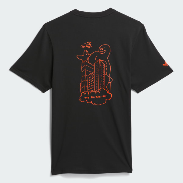 adidas Shmoofoil Big Bad City Tee - Black | Free Shipping with
