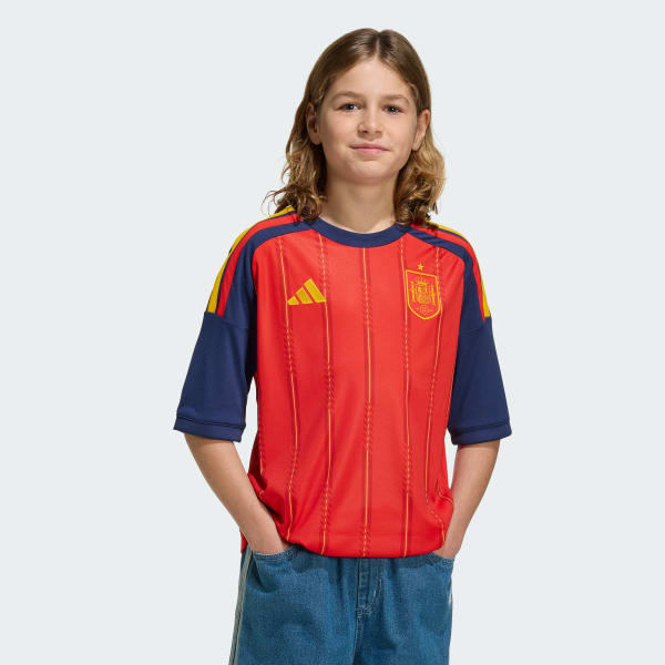 Rojo Camiseta local España 26 para niños