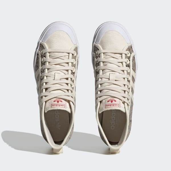 Blanco Zapatillas Nizza Platform Mid