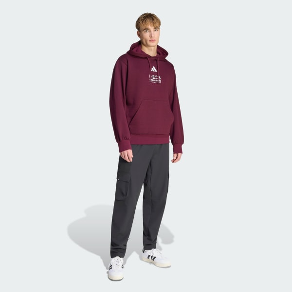 Burgundy ESSENTIALS FLEECE HOODIE INEOS GRENADIERS