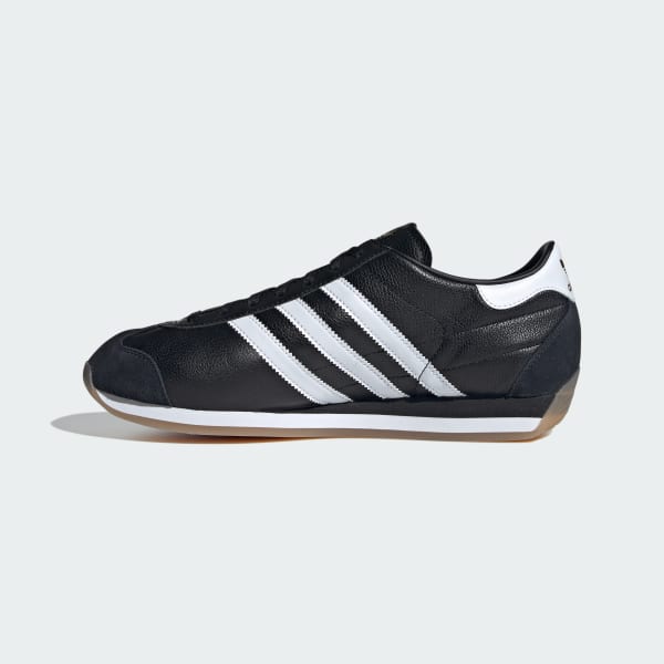 【未使用】adidas スニーカー Country オールブラック レザー アディダス COUNTRY II レザー オールブラック‼️ - メルカリ