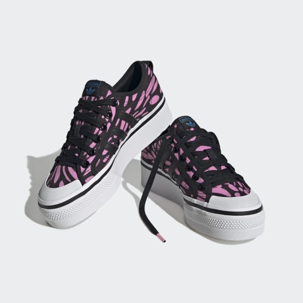 Negro Zapatillas Nizza Plataforma