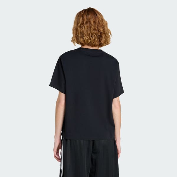 Black TREFOIL TEE BOXY