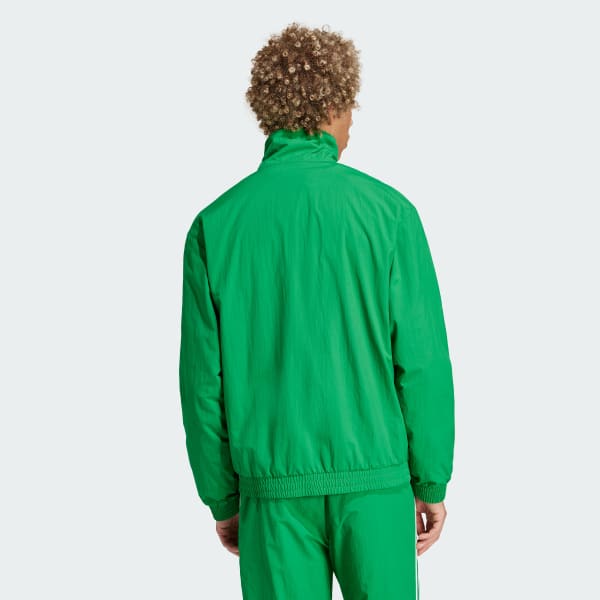 adidas Originals Firebird Striped Tech-jersey Track Pants in Green