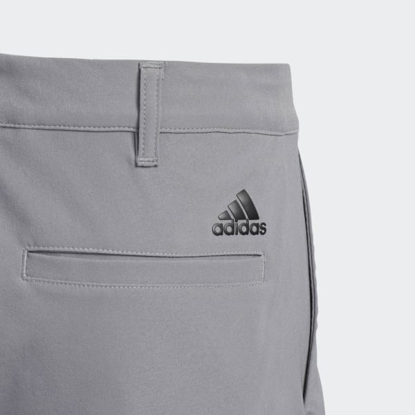 Grey Solid Golf Shorts