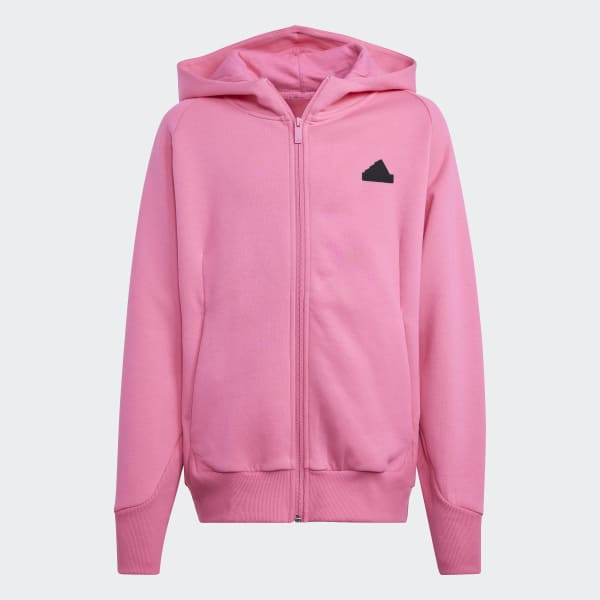 adidas Z.N.E. Full Zip Hoodie Kids Pink adidas Thailand