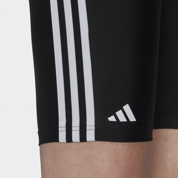 Svart Classic 3-Stripes Swim Jammers