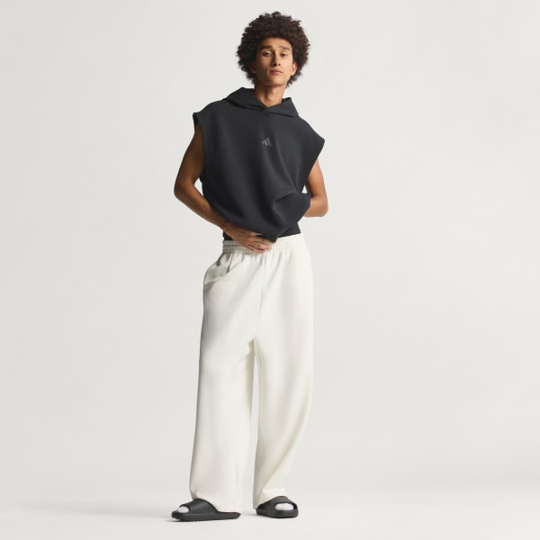 adidas SOFT LUX STRAIGHT LEG PANTS - White | Free Shipping with