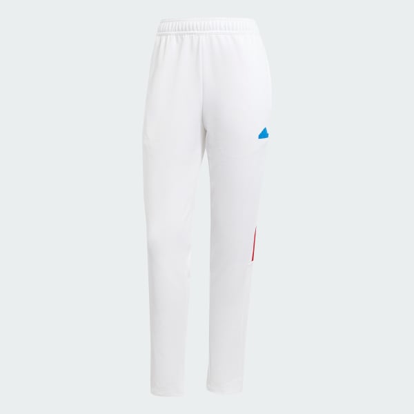 White Tiro Cut 3-Stripes Track Pants