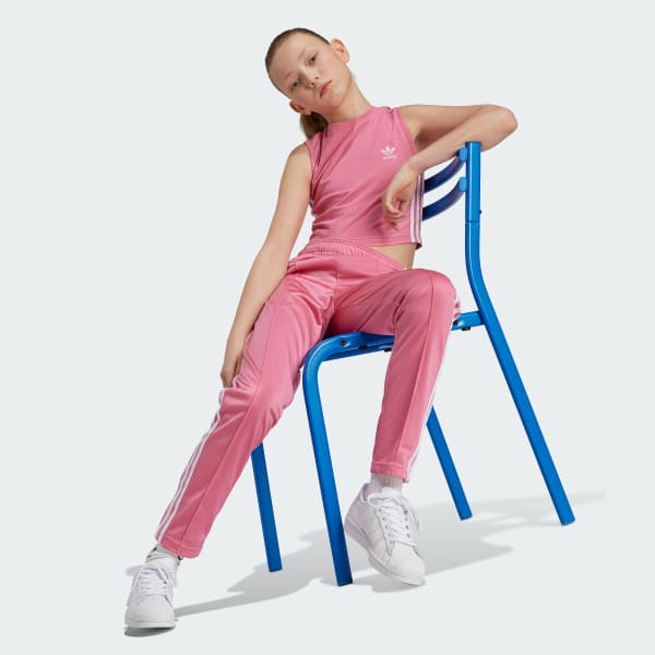 Pink Adicolor Crop Tank Top Kids