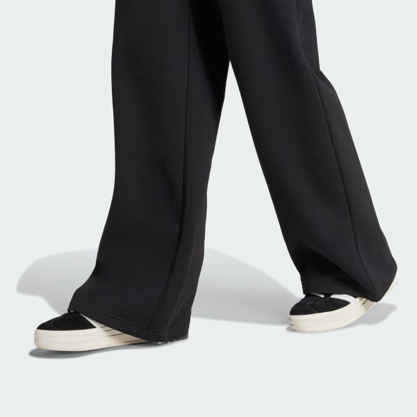 adidas Essentials Wide Leg Pant French Terry - Black