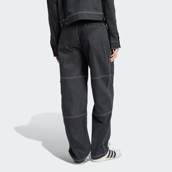 Gri Allover Print Utility Pantolon