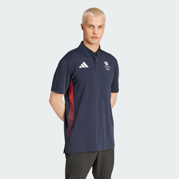 adidas Team GB Golf Polo Shirt Blue adidas UK