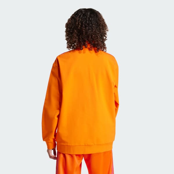 Pomarańczowy Bluza dresowa Colorblock