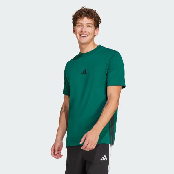 Camiseta Malha Simples Essentials Três Listras
