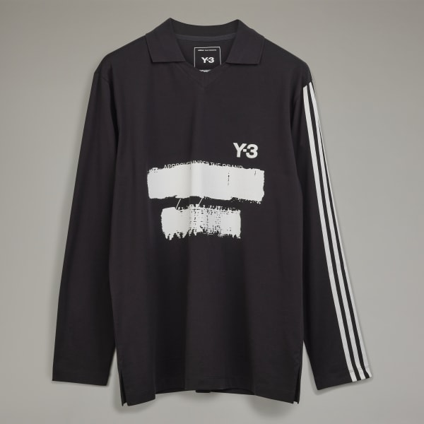 adidas Y-3 Graphic Logo Long Sleeve Tee - Black | adidas Türkiye