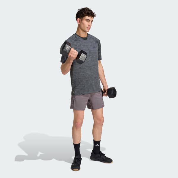 Black 테크 에센셜 워크아웃 티셔츠