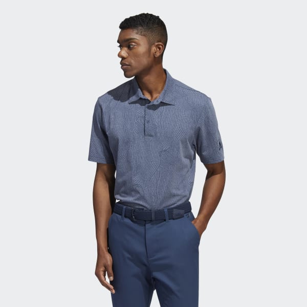 Blauw Course Map Poloshirt VL069