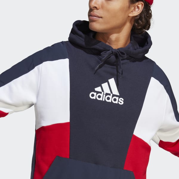 Moletom Capuz Essentials Colorblock