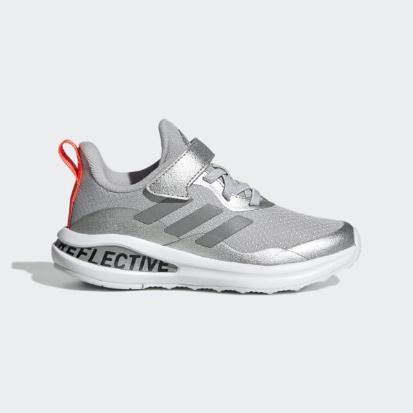 adidas Fortarun Elastic Lace Top Strap Running Shoes - Silver | adidas UK