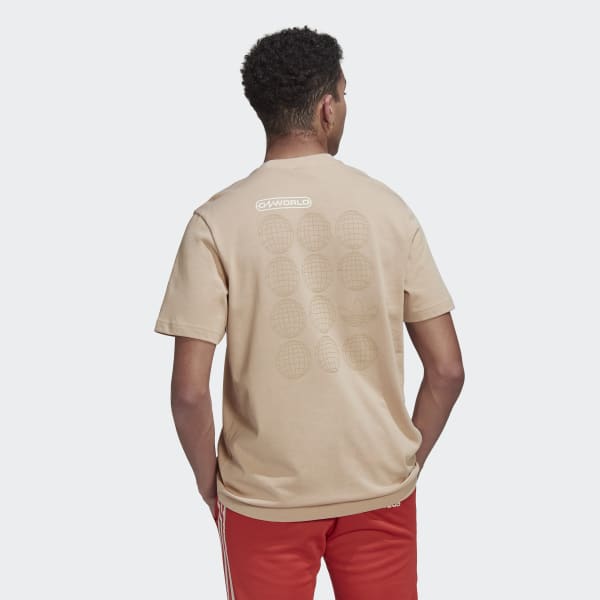 Beige Graphic Ozworld Tee ZG175
