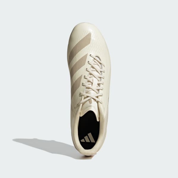 White Adizero RS15 Pro Soft Ground Rugby Boots