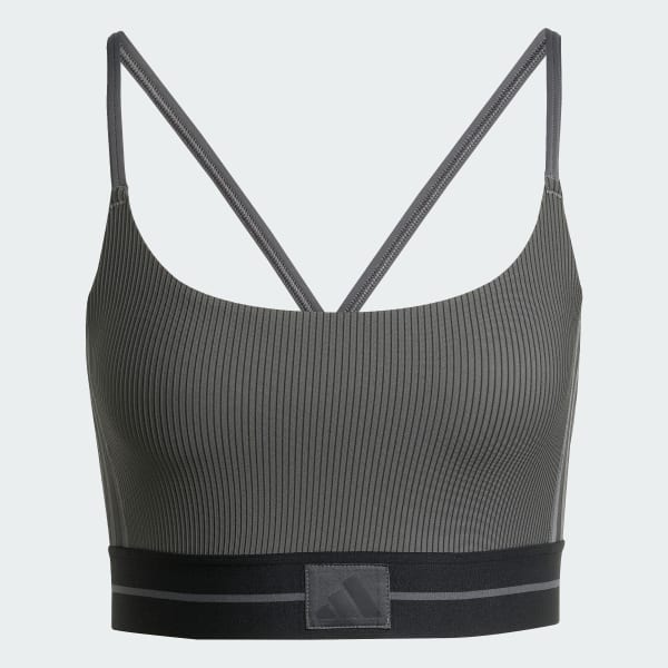 Γκρι Hyperglam Rib Bralette