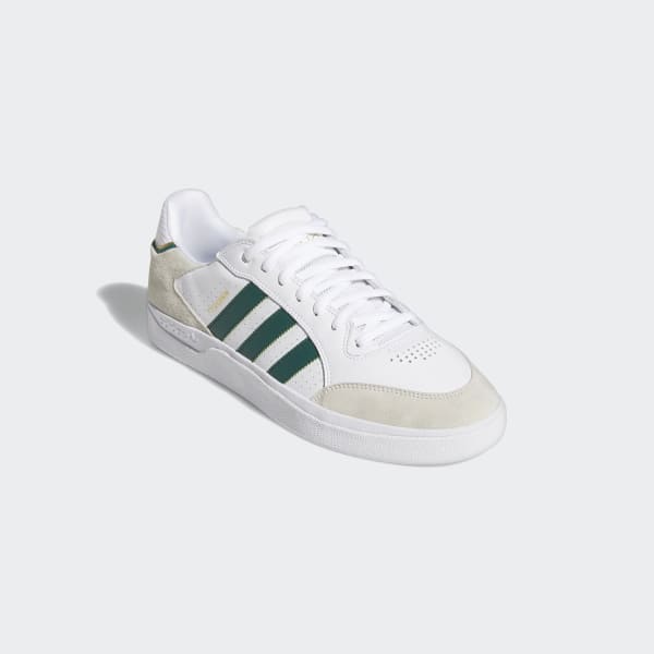 adidas tyshawn low white green gold