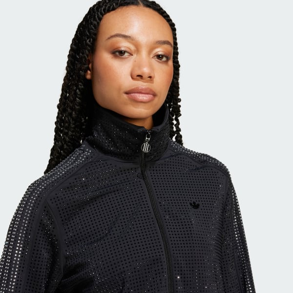 アディダス☆レディース☆Atlanta Print Rhinestone Track Top adidas Atlanta Print Rhinestone Track Top - Black | Free
