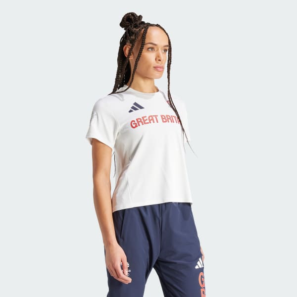 Bialy Koszulka Team GB HEAT.RDY