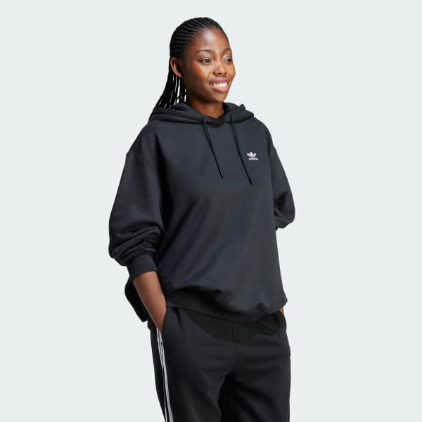 Blusa capuz sales oversize trefoil