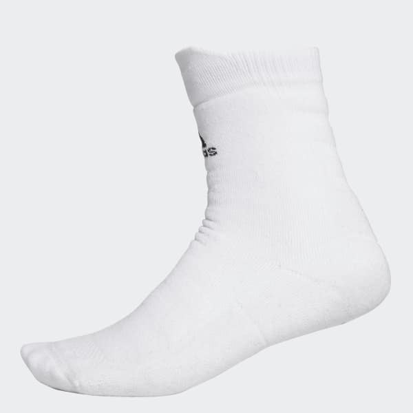 White Alphaskin Maximum Cushioning Crew Socks ELQ10
