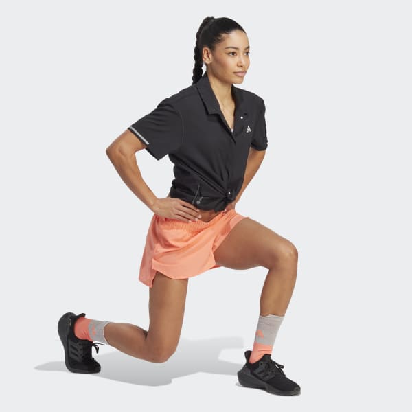 Đen Áo Thun Chạy Bộ HEAT.DRY