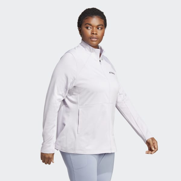 Lilla Terrex Multi Full-Zip Plus Size fleecejakke