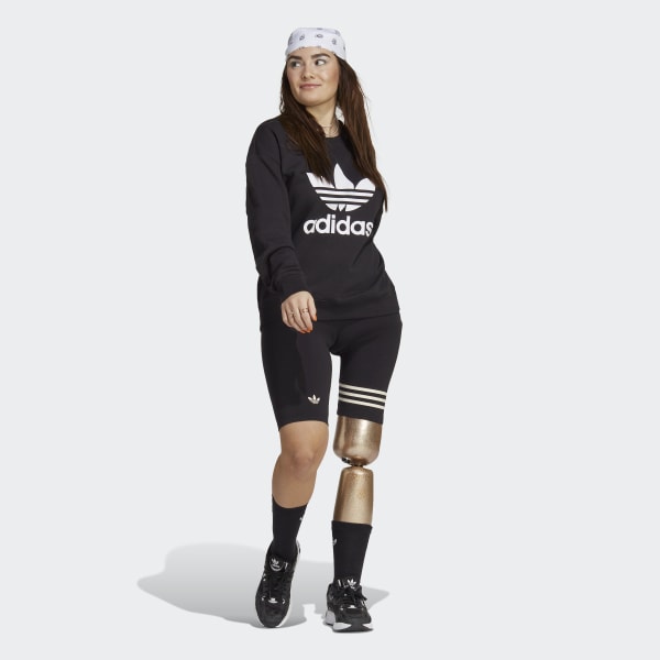 Adidas originals store trefoil sweatshirt black