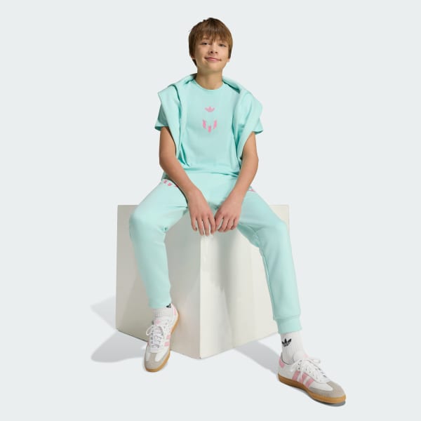 สีเทอร์คอยส์ เสื้อยืดสำหรับเด็ก Messi