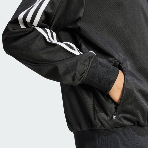 adidas Adicolor Classic Firebird Loose Track Top - Black