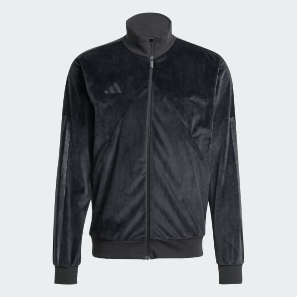 ブラック ベロア トラックトップ（ジャージ）