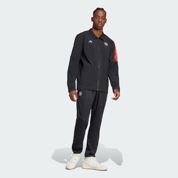 cerná Paris Basketball Snap Tracksuit Bottoms