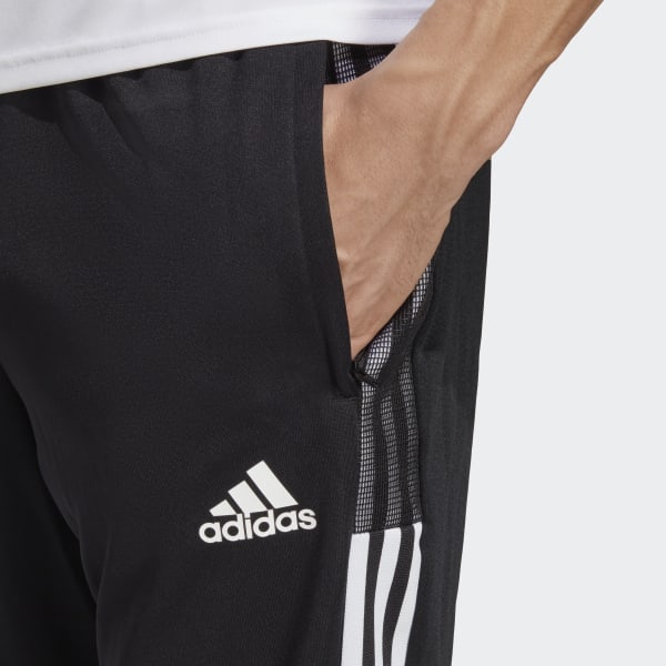 adidas Men's Tiro 21 Track Pants, Black/White, Large