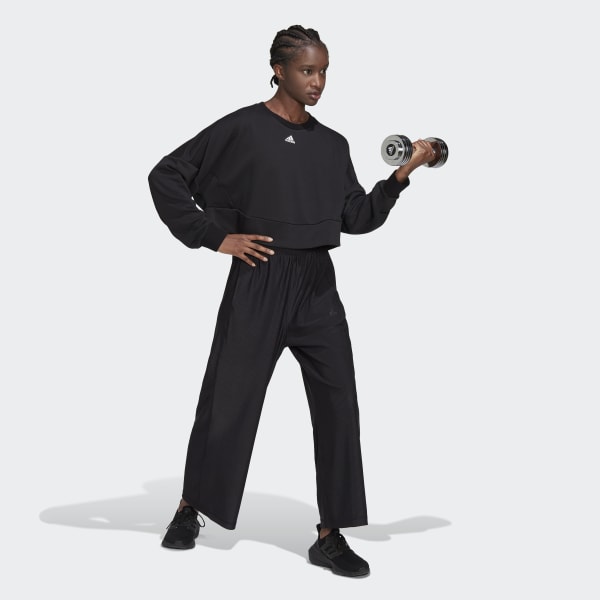 Preto Sweatshirt Larga AEROREADY Studio