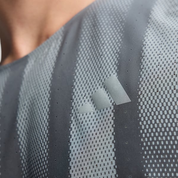 Grey Adizero BTN Running Singlet