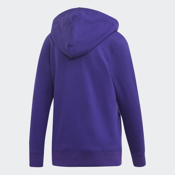 adidas purple trefoil hoodie