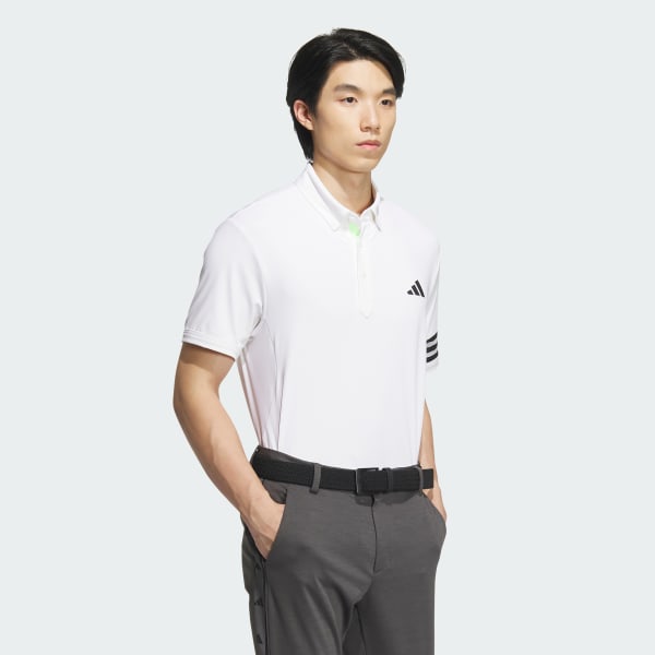 สีขาว เสื้อโปโลแขนสั้น AEROREADY 3-Stripes