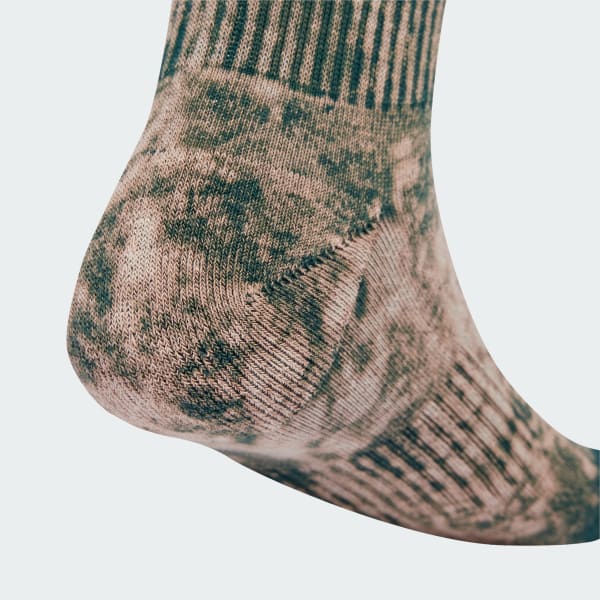 Brown Stonewash Crew Socks 3 Pairs