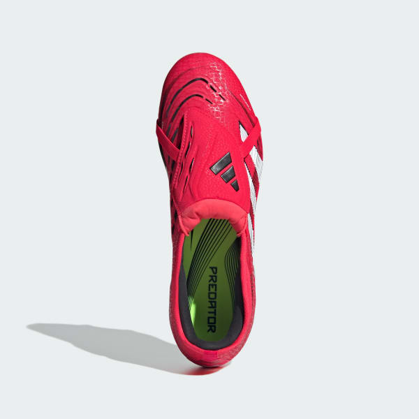 Red Predator Pro Fold-Over Tongue Firm Ground Boots
