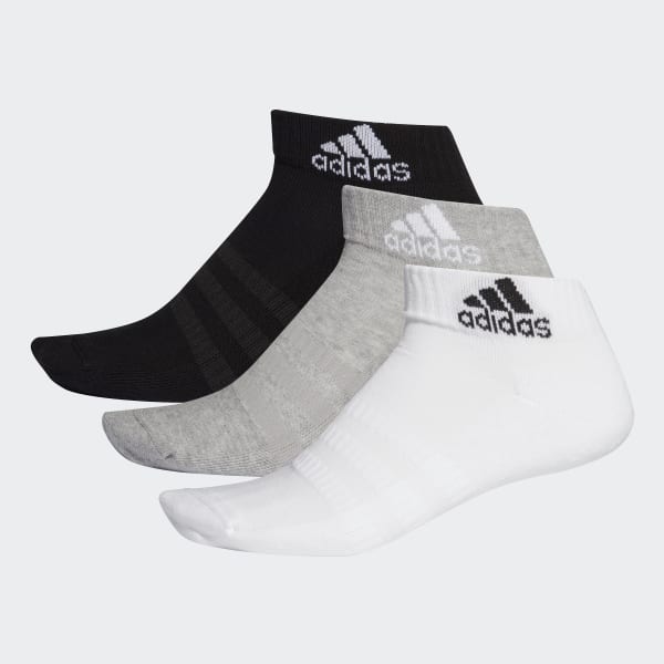 Grey CUSHIONED ANKLE SOCKS - 3 PAIRS FXI63